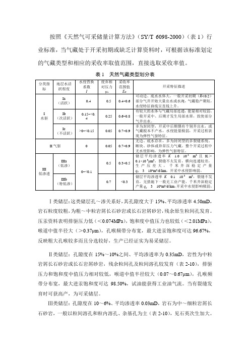 油气藏储层类型