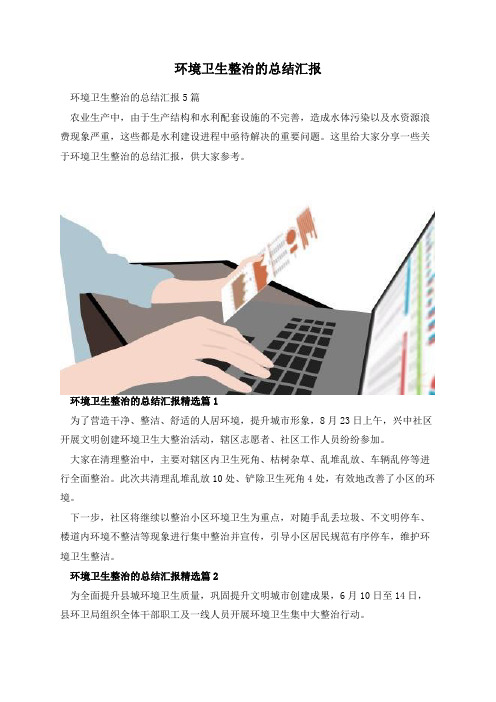 环境卫生整治的总结汇报