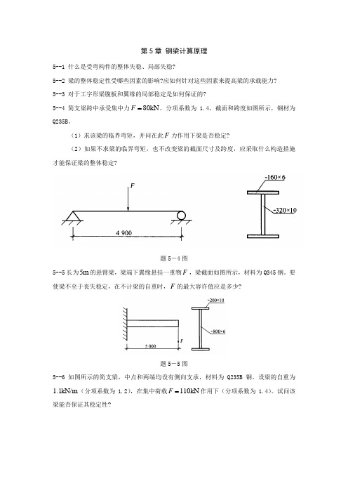 第5章 钢梁计算原理