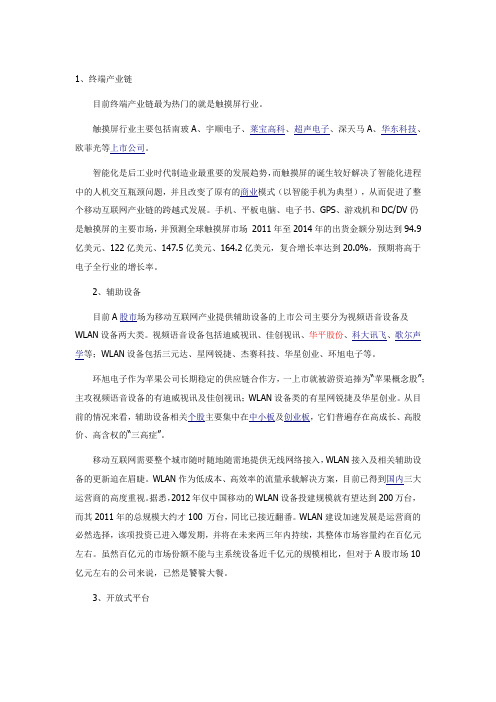 移动互联网产业