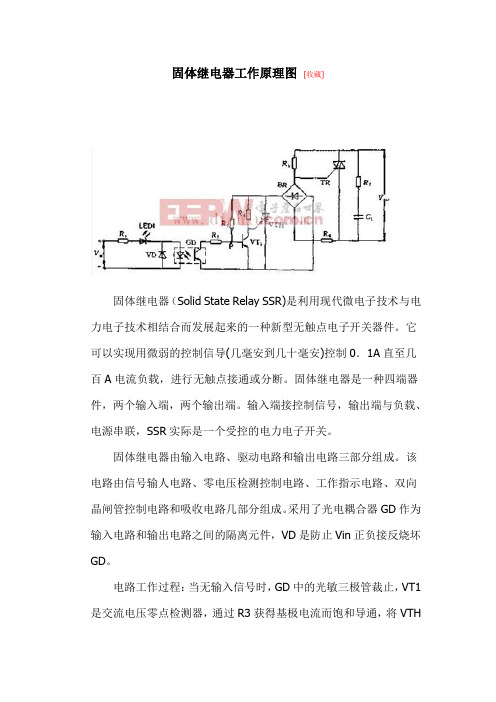 固体继电器工作原理图