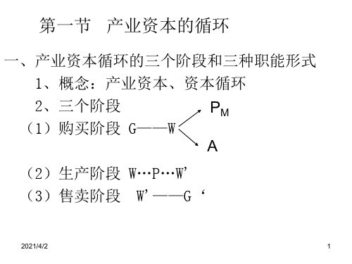 政治经济学第四章资本的流通过程