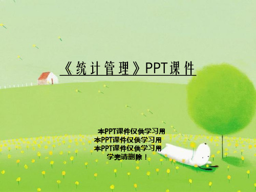 《统计管理》PPT课件