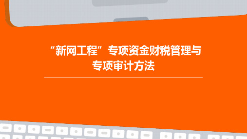 “新网工程”专项资金财税管理与专项审计方法