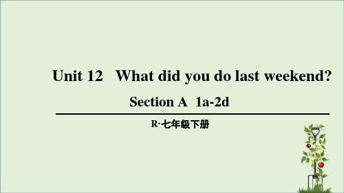 最新人教版初中七年级英语下册第十二单元Unit 12 教学课件