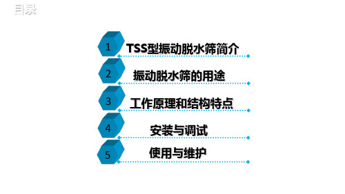 隆中重工TSS系列振动脱水筛使用说明