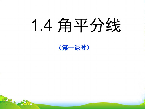 北师大版八年级数学下册第一章《角平分线(1)》优课件 (2)