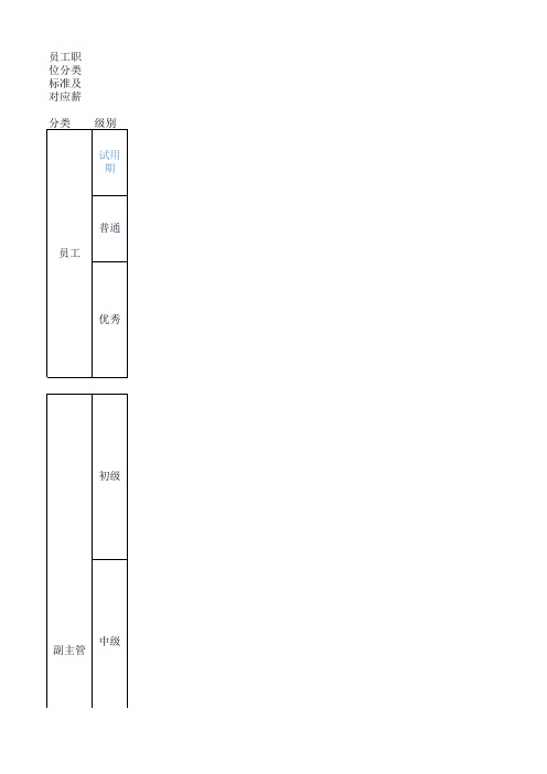 岗位划分与能力要求及薪资待遇