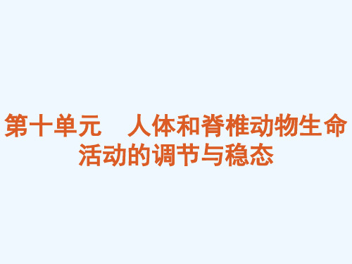 高考生物专题复习第10单元动物生命活动的调节免疫系统与免疫功能课件浙科版