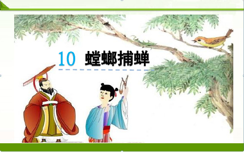 苏教版小学语文六年级下册课件：10螳螂捕蝉课件