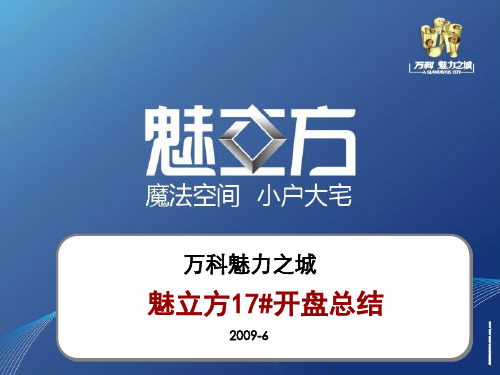 某地产_成都某地产魅力之城魅立方17#开盘总结_23P