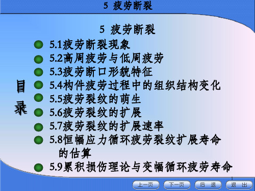 《高等工程力学》5 疲劳断裂