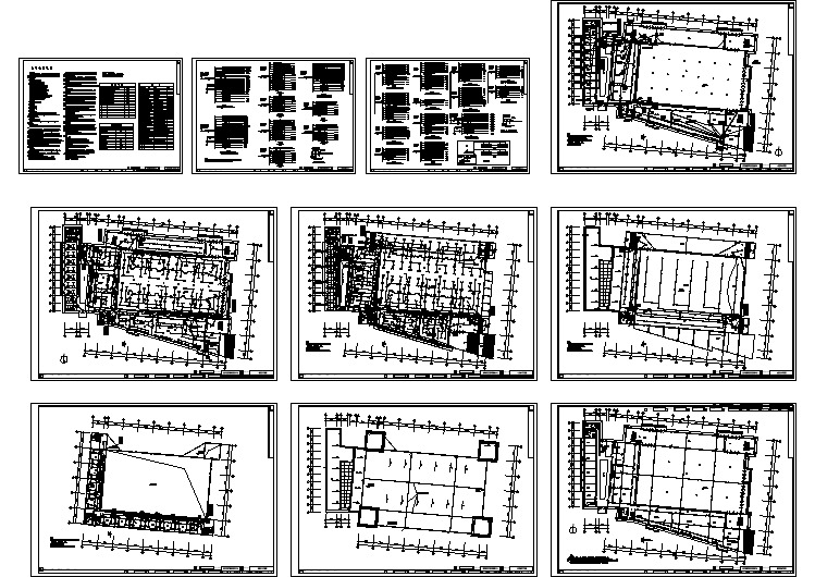 某学校餐厅暨体育活动中心设计cad施工图