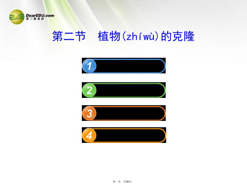 高中生物 2.2植物的克隆配套课件 浙科版选修3