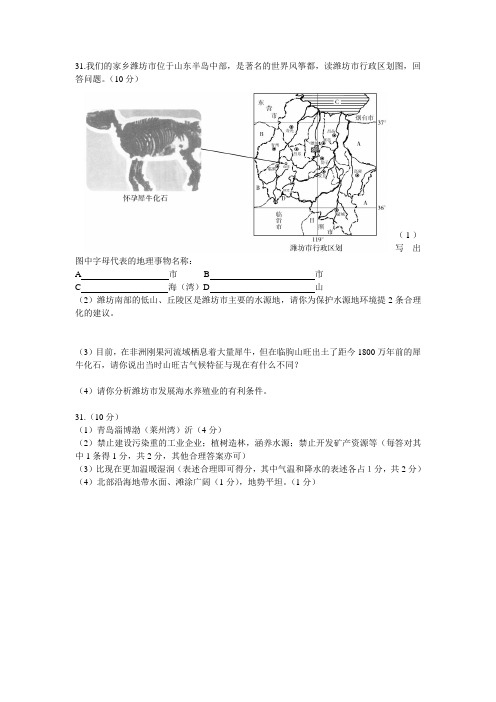 潍坊地理