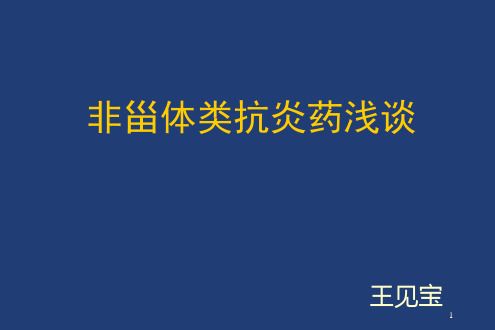 非甾体类抗炎药PPT课件