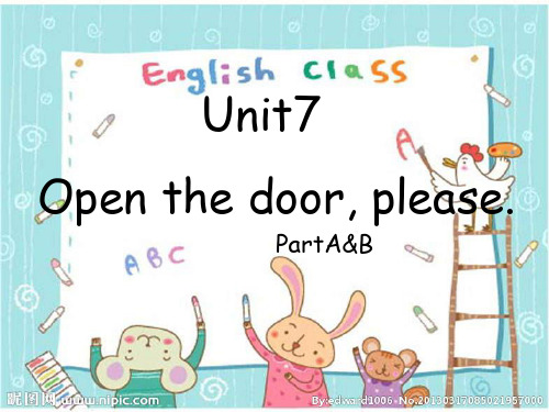 牛津英语1B open the door please教学课件