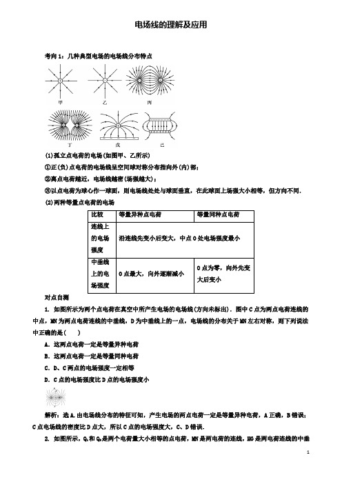 高考物理电场精讲精练电场线