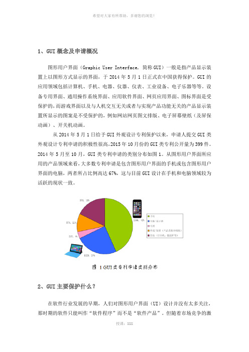 图形用户界面GUI的外观设计专利申请注意要点