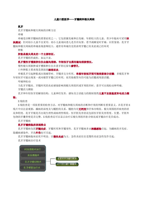 最新口腔执业医师(含助理)精品资料儿童口腔医学——牙髓病和根尖周病