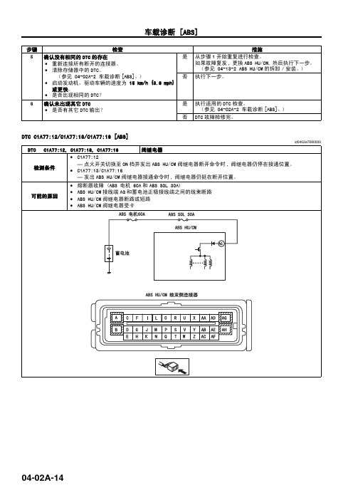 马自达M6睿翼车间手册中册(底盘)12