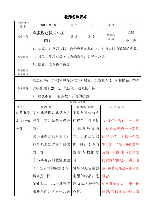 小班科学：《点数说总数(5以内)》