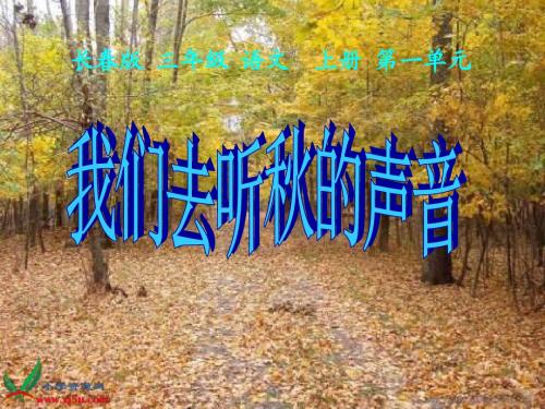1-3长春版语文三上《我们去听秋的声音》