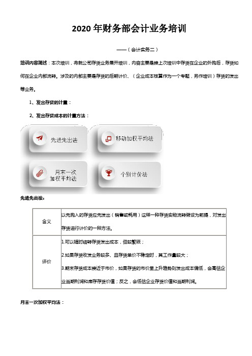 财务部培训资料(企业实务篇二)  