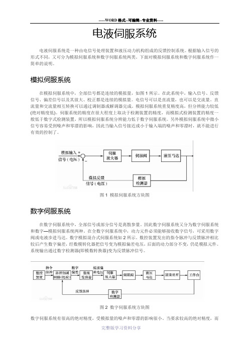 电液伺服系统