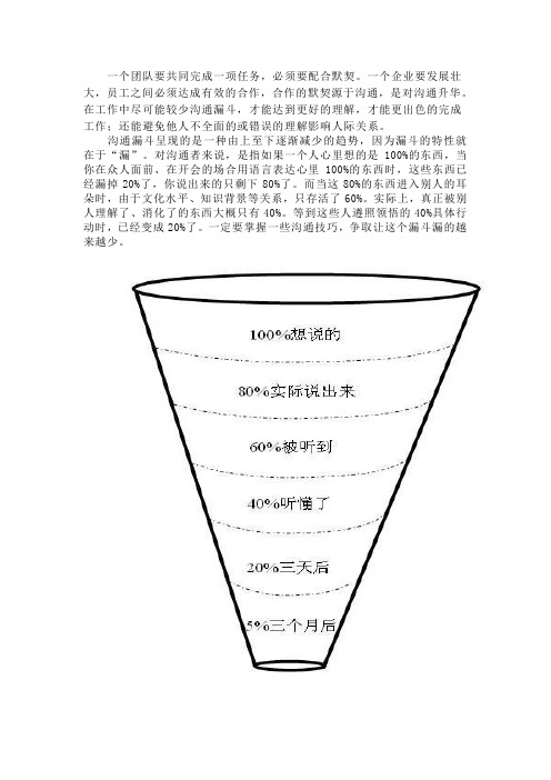 沟通漏斗