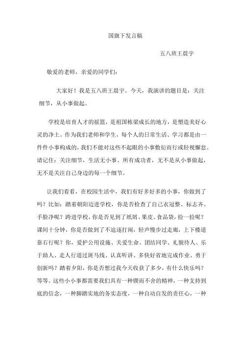 《均衡迎验档案》国旗下发言稿.8docx