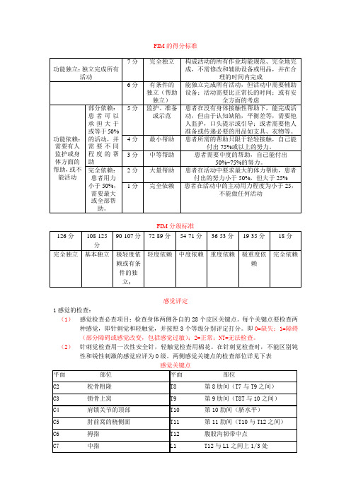 康复治疗 康复评定感觉评定