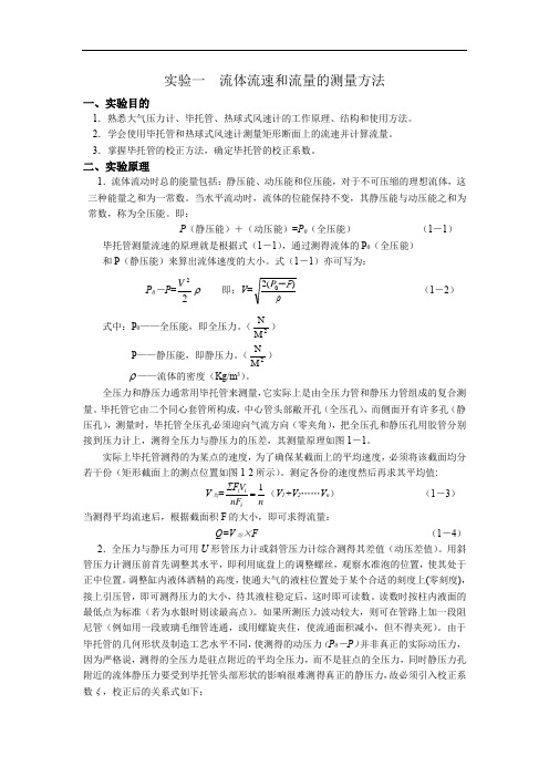 2015流体力学实验解析