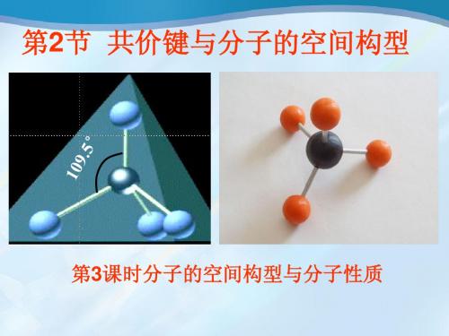 《共价键与分子的空间构型》第三课时参考课件