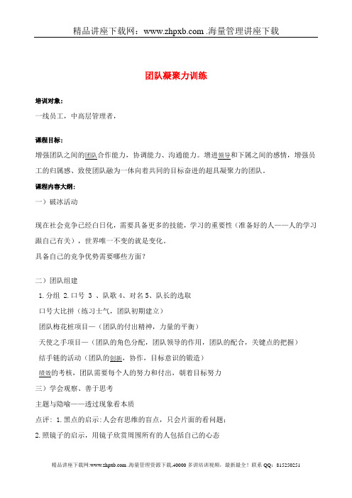 1607-团队凝聚力训练