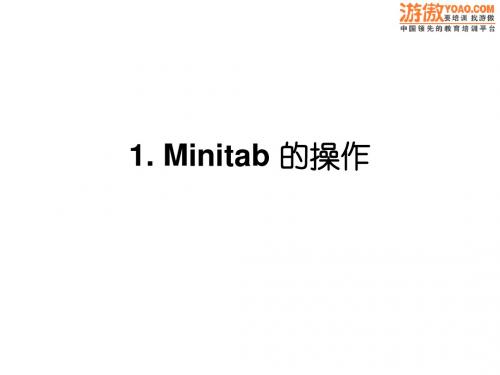 SAMSUNG的Minitab教程 6 sigma 西格玛