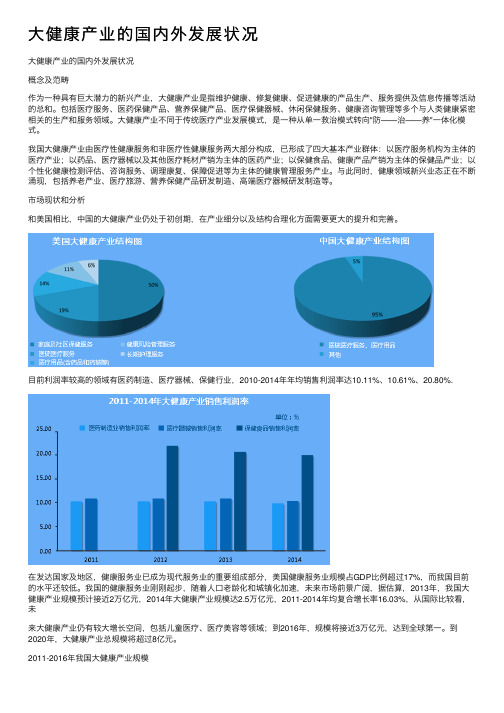 大健康产业的国内外发展状况