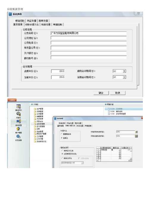 金蝶KIS旗舰版操作说明图-系统设置分析