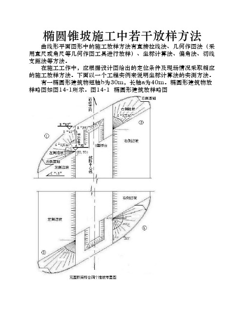 椭圆锥坡施工中若干放样方法