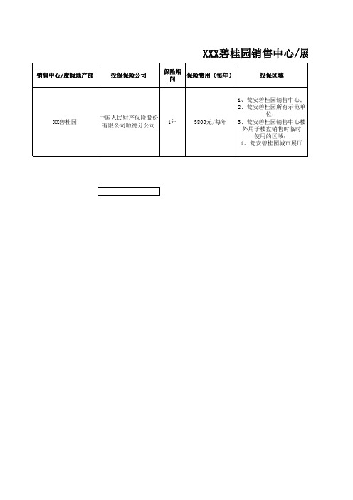 05 公众责任险(模板)