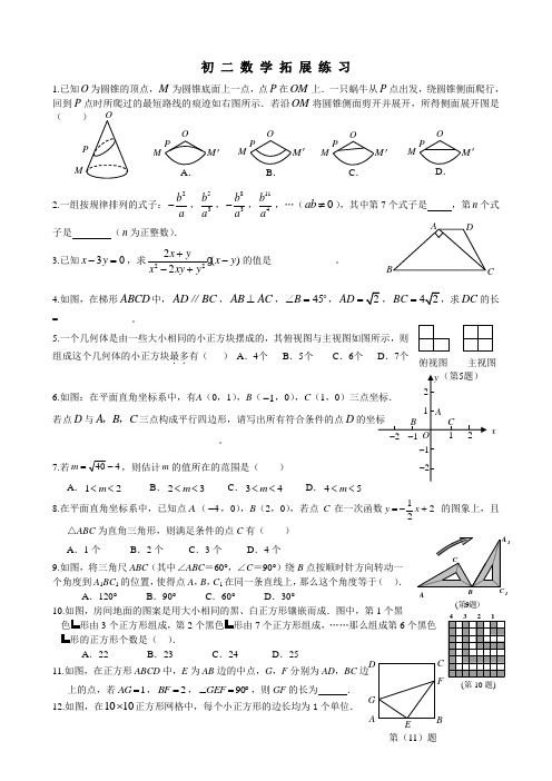 初二数学拓展练习2