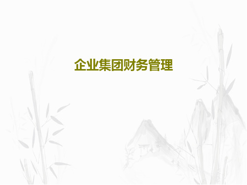 企业集团财务管理共213页文档