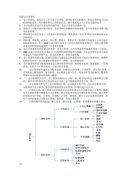 初级会计电算化最终版