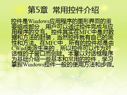 Windows常用控件介绍