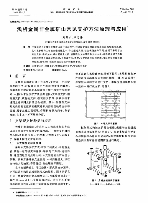 浅析金属非金属矿山常见支护方法原理与应用