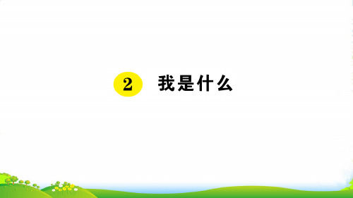 新人教版二年级语文上册课文12《我是什么》习题课件