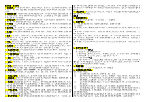 《国际结算》串讲