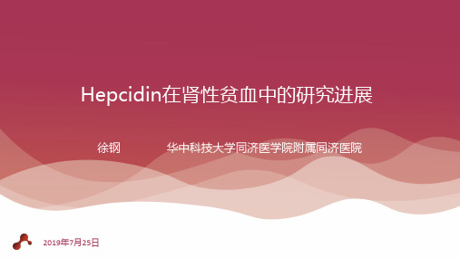 Hepcidin在肾性贫血中的研究进展