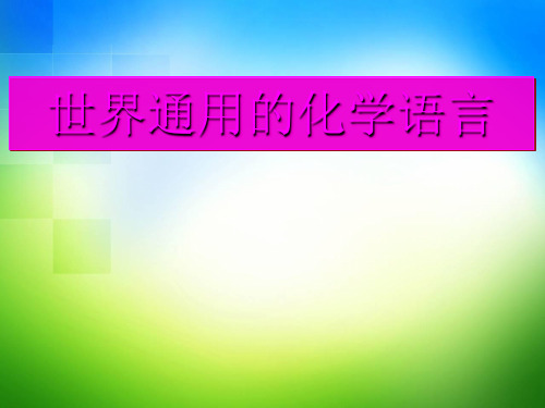 沪教上海版九年级化学上册1.4世界通用的化学语言_4