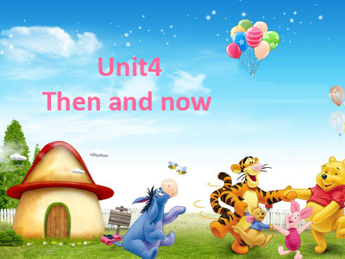 牛津译林苏教六年级英语上Unit4 Now and then Cartooon time课